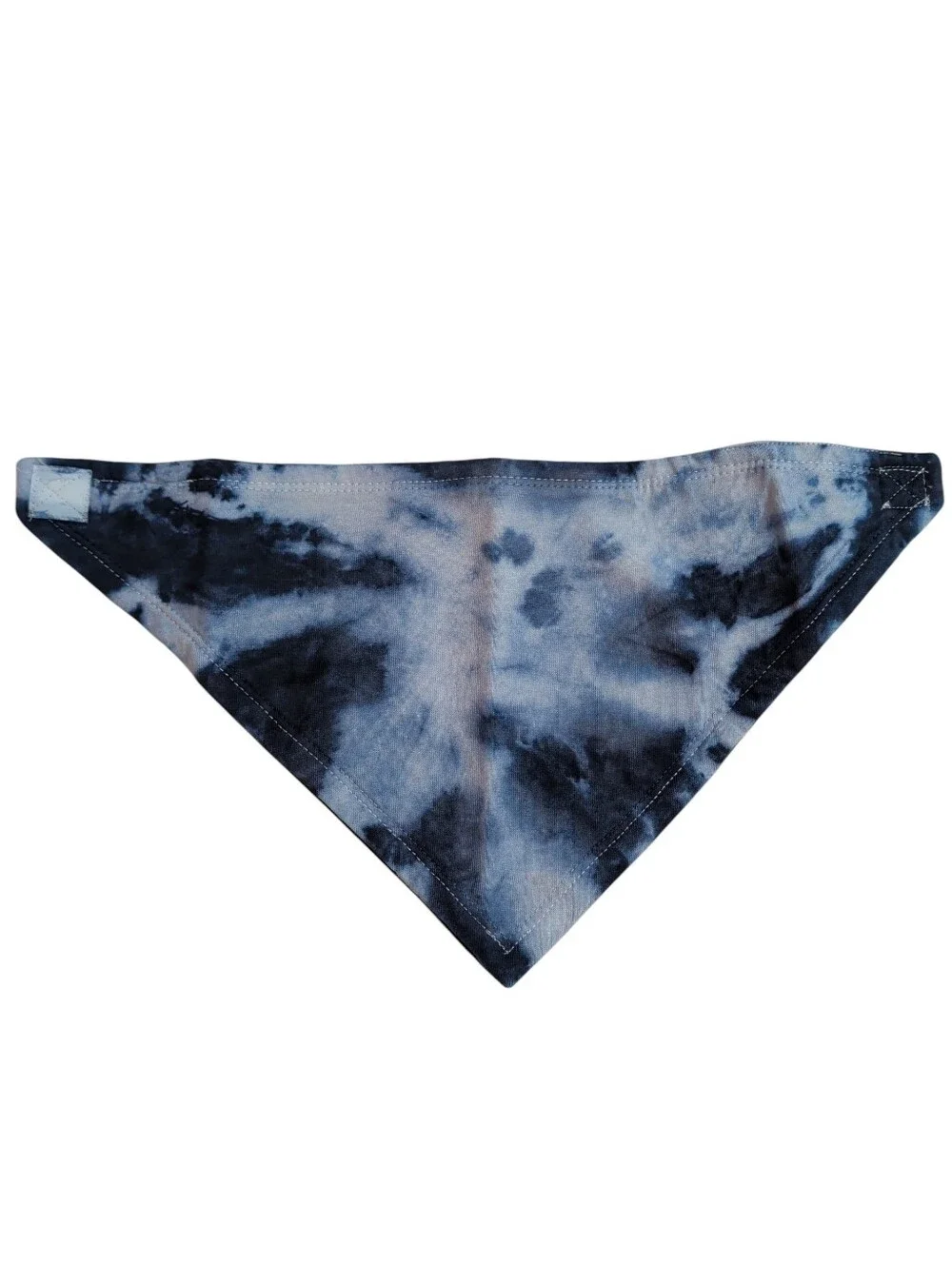 NWOT Tie-Dye Triangle Pet Bandana / Baby Bandaid Bib in Navy Blue And Black